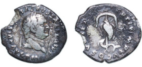 Rome Roman Empire 80 AR Denarius - Titus (TR P IX IMP XV COS VIII P P; Rome) Silver Rome Mint 2.9g VF Damage RIC II.1 112 OCRE ric.2_1(2).tit.112 RSC ...