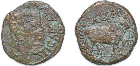 Rome Roman Empire Roman provinces, Tarraconensis 14 - 37 AE AS - Tiberius (Turiaso) Bronze 11.05g VF FAB 2452