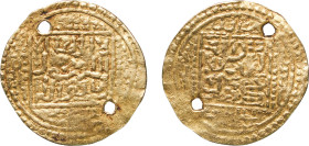 Islamic states Marinid dynasty 14th - 15th Century 1/8 Dinar - Anonymous Gold 0.63g VF Holed