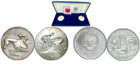 Albania Fourth Republic 1991 10 Lekë Set (1992 Summer Olympic Games, 2 Lots) Silver (.925) Budapest Mint UNC