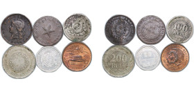 Argentina 19th-20th Century Latin America Coinage (6 Lots) VF