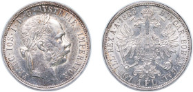 Austria Austro-Hungarian Empire 1883 1 Florin - Francis Joseph I Silver (.900) Vienna Mint (6035954) 12.28g AU KM 2222 Kahnt/Schön 149