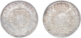 Brazil Portuguese colony 1819 R 960 Réis - João VI Silver (.896) Rio de Janeiro Mint (1722312) 26.81g VF KM 326.1