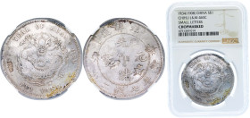 China Chihli Province Qing dynasty Y34 (1908) 1 Yuan - Guangxu (Pei Yang, 造洋北) Silver (.900) 26.7g NGC Chopmarked Y 73