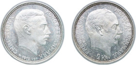 Denmark Kingdom 1912 VBP; AH 2 Kroner - Christian X (Death of Frederik VIII) Silver (.800) Copenhagen Mint (101917) 15g UNC KM 811