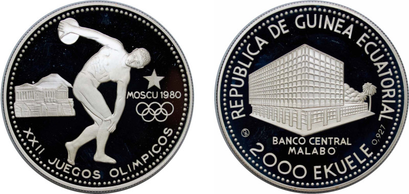 Equatorial Guinea Republic 1979 CHI 2000 Ekuele (1980 Moscow Olympics) Silver (....