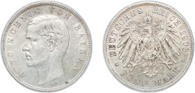 Germany Kingdom of Bavaria Second Empire 1903 D 5 Mark - Otto Silver (.900) Munich Mint (1012097) 27.77g XF KM 915 J 46 Dav GT III 618 AKS 201