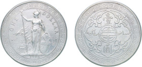 Great Britain United Kingdom 1904 B 1 Dollar - Edward VII (British Trade Dollar) Silver (.900) Bombay Mint (648847) 26.95g VF KM T5