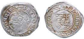 Hungary Principality of Transylvania Hungarian States 1557 N-P 1 Denier - János Zsigmond and Izabella Silver Baia Mare Mint 0.49g VF ÉH 16 Huszár E 23...