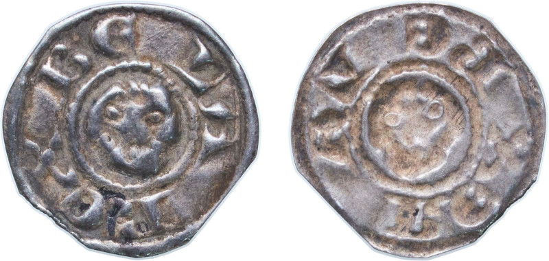 Hungary Kingdom 1235 - 1270 1 Denier Bracteate - Béla IV Silver 0.23g VF ÉH 118 ...