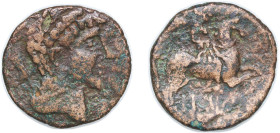 Iberia (ancient) City of Baitolo Laietani people 125 BC - 101 BC AE Unit Bronze Baitolo, Hispania Mint 8g VF ACIP 1378 CNH 4