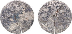 Mexico Spanish colony 1752 MF 8 Reales - Fernando VI Silver (.917) Mexico City Mint 26.60g VF Chopmarked KM 104 KM 104.1 KM 104.2