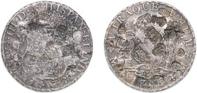 Mexico Spanish colony 176? Mo MF 8 Reales - Carlos III Silver (.917) Mexico City Mint 27.07g VF Chopmarked KM 105