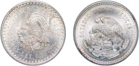 Mexico United Mexican States 1948 Mo 5 Pesos Silver (.900) Mexico City Mint (26740000) 30.02g UNC KM 465