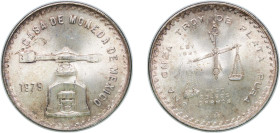 Mexico United Mexican States 1979 Mo 1 Onza Silver (.925) Mexico City Mint (4508000) 33.6g UNC KM M49b