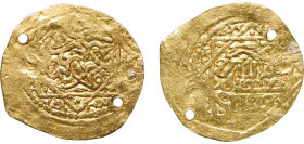 Morocco Sultanate AH 1189 (1775) AV Light Benduqi - Sidi Muhammad III Gold Fes Mint 2.86g VF Holed KM 40.3