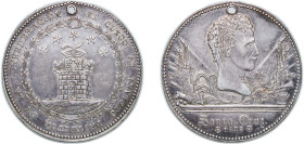 Peru Republic 1838 Proclamation Medal (Cuzco) Silver 26.95g VF Holed Fonr 9235