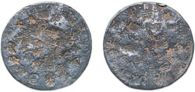 Peru Spanish colony 1810 JP 8 Reales - Fernando VII (Colonial Milled Coinage) Silver (.896) Lima Mint 26.22g VF Chopmarked KM 106