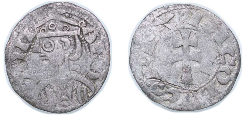 Spain Kingdom of Aragon 1213 - 1276 1 Denier - Iacobus I Billon Jaca Mint 1.11g ...