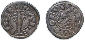 Spain Kingdom of Valencia 1213 - 1276 1 Dinero - Jaime I Billon 0.98g VF Cru 316