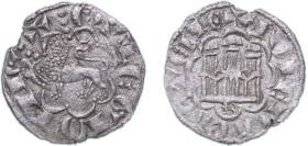 Spain Kingdom of Castile and Leon 1277 - 1284 B 1 Dinero "2nd Granada war" - Alfonso X Billon Burgos Mint 0.65g VF AB 263 Cy 1146