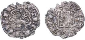 Spain Kingdom of Castile and Leon 1277 - 1284 T 1 Dinero "2nd Granada war" - Alfonso X (Toledo) Billon 0.67g VF AB 271