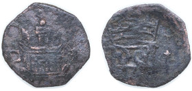Spain Kingdom 1566 - 1598 C 1 Blanca - Felipe II Billon Cuenca Mint 1.06g VF