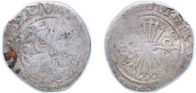 Spain Kingdom 1497 - 1504 ½ Real - Ferdinand V and Isabella I Silver (.931) 1.35g F