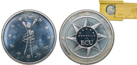 Spain Kingdom 1989 1 ECU - Juan Carlos I (Homenaje al ECU Pieza de plata de la FNMT) Silver (.925) 6.5g BU