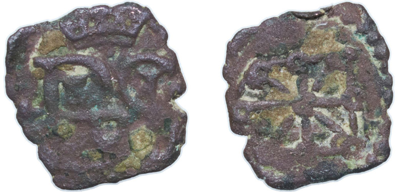 Spain Kingdom of Navarre Spanish states 1621 - 1665 ½ Cornado - Felipe IV Copper...