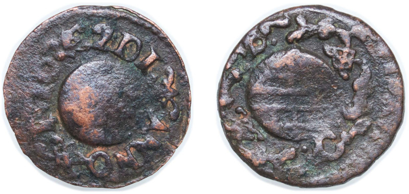 Spain Principality of Catalonia Spanish states 1707 - 1711 1 Ardite Copper La Se...