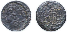 Spain Principality of Catalonia Spanish states 1710 1 Dinero - Carlos III (pretender) Copper La Seca Mimt 0.62g VF Cal 51 KM PT3