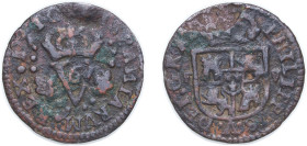 Spain Kingdom of Valencia Spanish states 1710 1 Seiseno - Felipe V Copper 5g VF KM 248