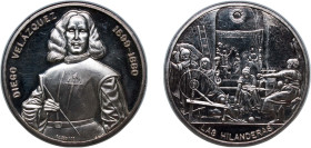Spain Kingdom ND Medal - Diego Velazquez 1OZ Silver (.999) 31.22g UNC