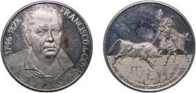 Spain Kingdom ND Medal - Francisco de Goya Silver 39.54g AU
