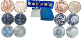 Spain Kingdom 1987 M XXV anniversary of royal wedding Coinage Set - Juan Carlos I (6 Lots) Madrid Mint PF