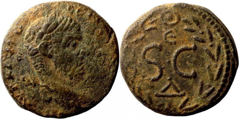 Macrinus, 217-218. Ae (bronze, 3.79 g, 19 mm). Laureate, draped and cuirassed bu...