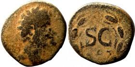 Antoninus Pius, 138-161. Seleucis and Pieria. Antioch. Ae Laureate head of Antoninus Pius, right. S C within laurel wreath
22mm 9,36g
Artificial san...