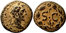 Antoninus Pius, 138-161. Seleucis and Pieria. Antioch. Ae Laureate head of Antoninus Pius, right. S C within laurel wreath
17mm 3,60g
Artificial san...