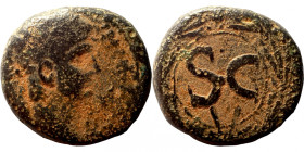 Tiberius. (14-37 AD). Æ Bronze. Syria.
17mm 6,91g
Artificial sand patina