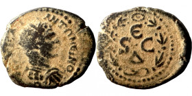 Caracalla. (198-217 AD). Æ Bronze. Syria. Antioch. 
20mm 5,96g
Artificial sand patina