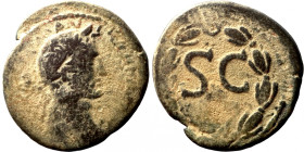 Antoninus Pius, 138-161. Seleucis and Pieria. Antioch. Ae Laureate head of Antoninus Pius, right. S C within laurel wreath
26mm 9,55g
Artificial san...
