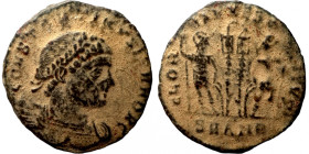 Constantinus I. (306-337 AD). Follis. 
17mm 2,03g
Artificial sand patina