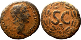 Trajan, 98-117. Rome Bronze
27mm 14,26g
Artificial sand patina