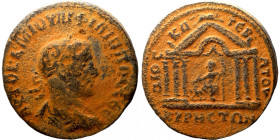 Philip I; 244-249 AD, Cyrrhus, Cyrrhestica, AE 28-29, Bust var. of BM-30 and Sear-3955. Obv: AY[T]OK K M IOVΛI ΦIΛIΠΠOC CEB Bust laureate, draped, cui...