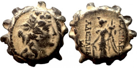 SELEUKID KINGS of SYRIA. Alexander II Zabinas, 125-122 BC. Ae (bronze, 9.53 g, 21 mm), Antioch. Radiate and diademed head right. Rev. BAΣΙΛΕΩΣ AΛEXANΔ...