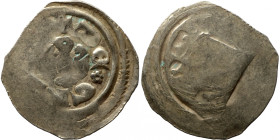 Rudolf von Habsburg, 1276-1281 Steiermark: Pfennig Graz or Oberzeiring 
19mm 0,81g