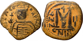 Byzantine coin
28mm 10,83g
Artificial sand patina