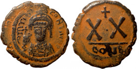 Byzantine coin
25mm 5,90g
Artificial sand patina