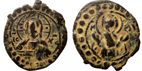 Byzantine coin
24mm 2,76g
Artificial sand patina